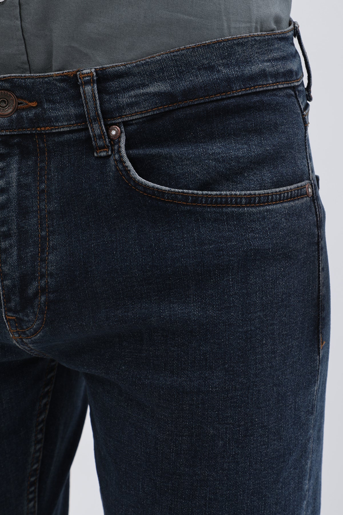 جينز Boyfriend Slim Fit من JEANSPRO - لون أزرق فحمي - Image 6