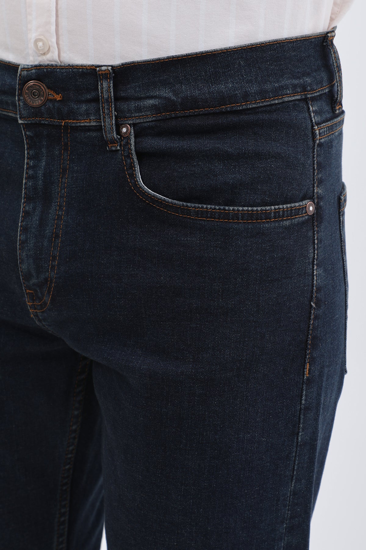 جينز Boyfriend Slim Fit من JEANSPRO - لون دينم كلاسيكي - Image 5