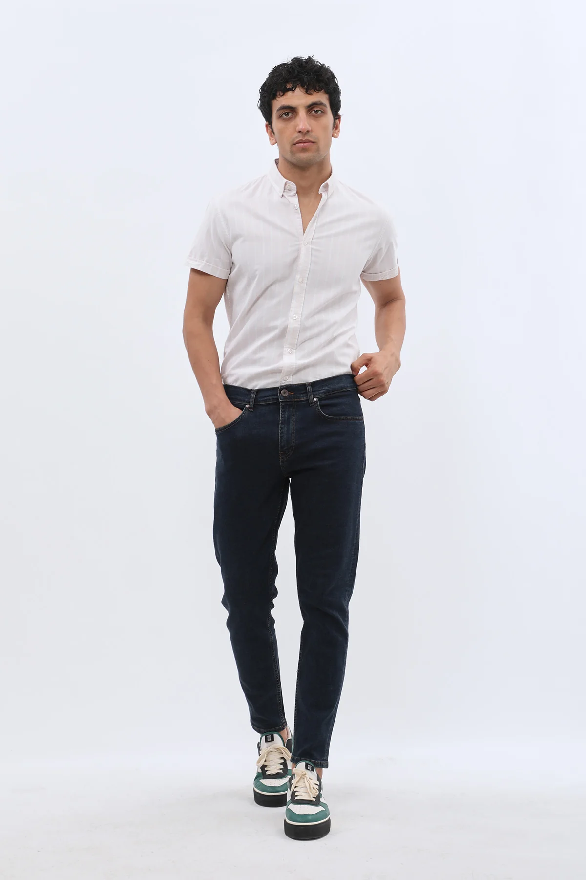 جينز Boyfriend Slim Fit من JEANSPRO - لون دينم كلاسيكي - Image 7
