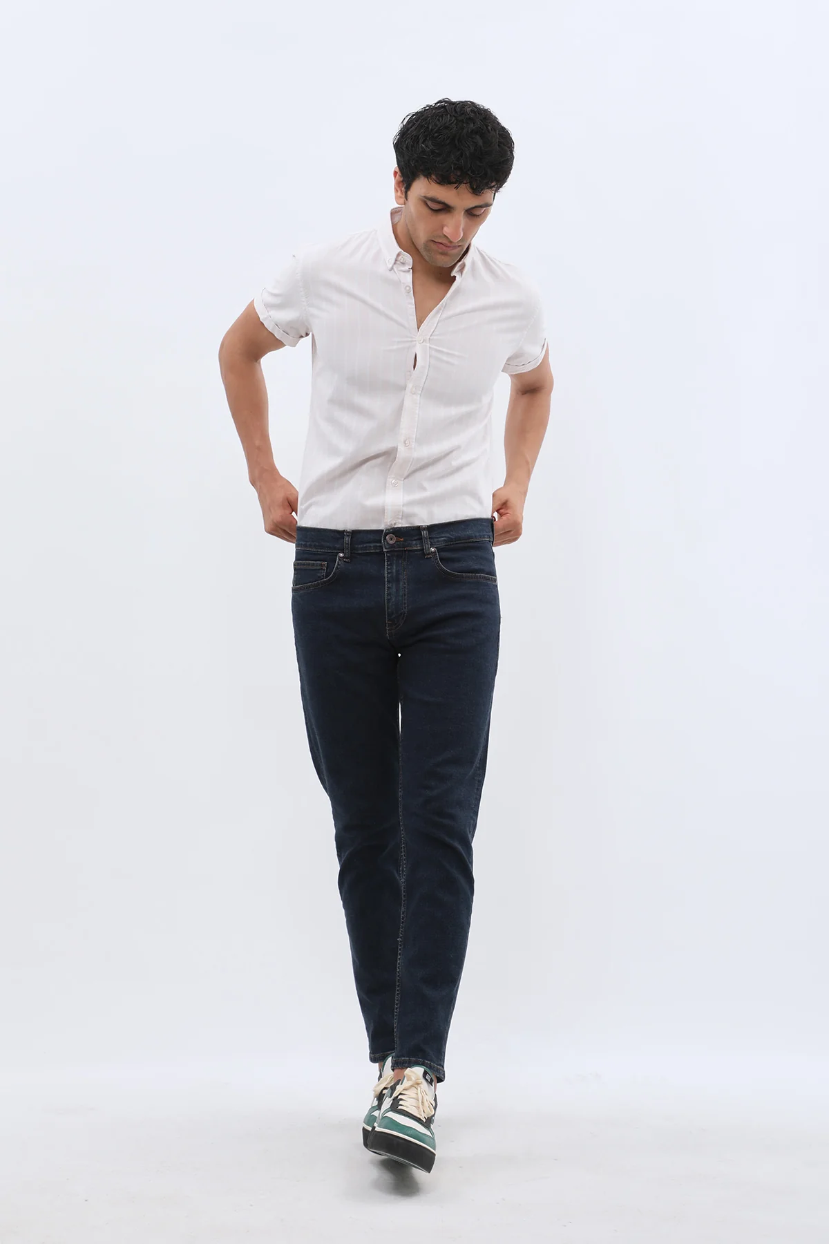 جينز Boyfriend Slim Fit من JEANSPRO - لون دينم كلاسيكي - Image 8
