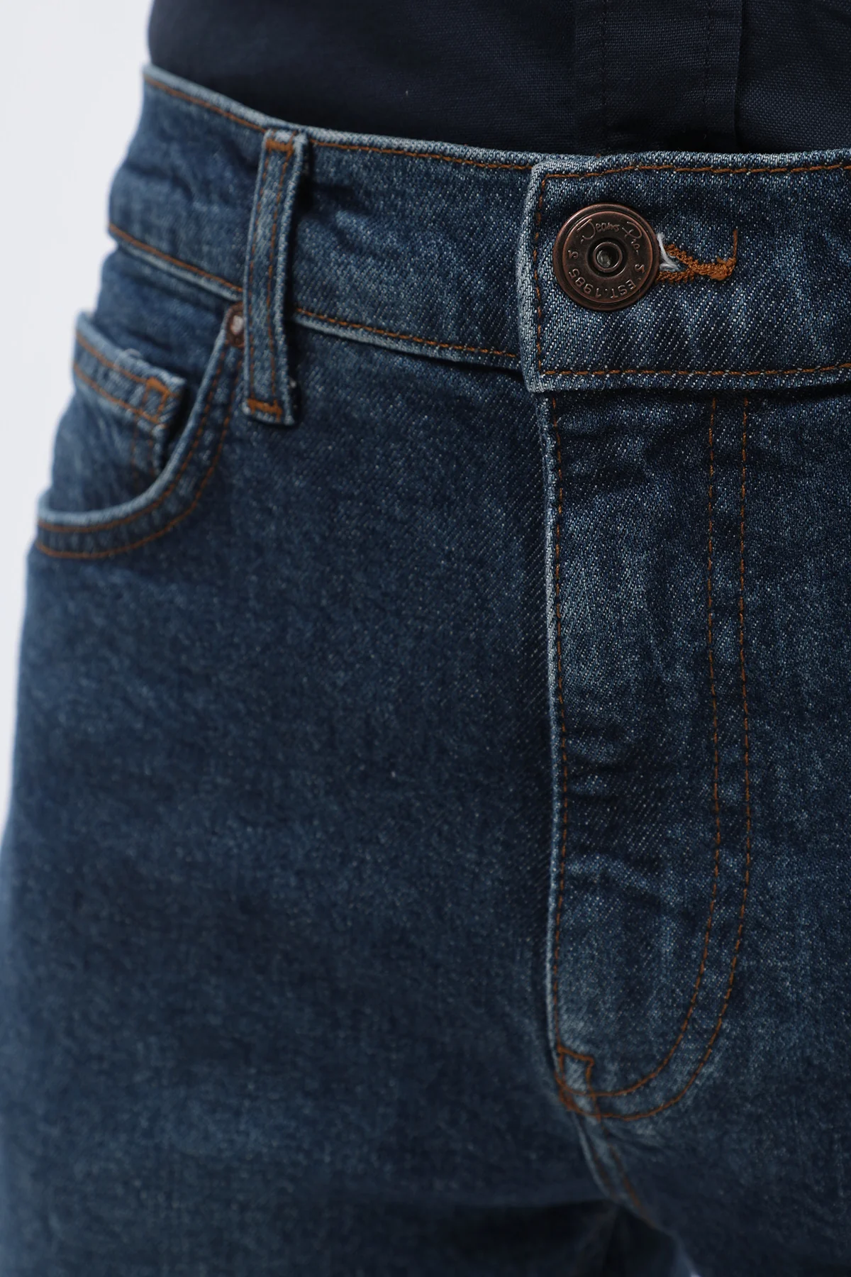 جينز Boyfriend Slim Fit من JEANSPRO - لون أزرق غامق - Image 6