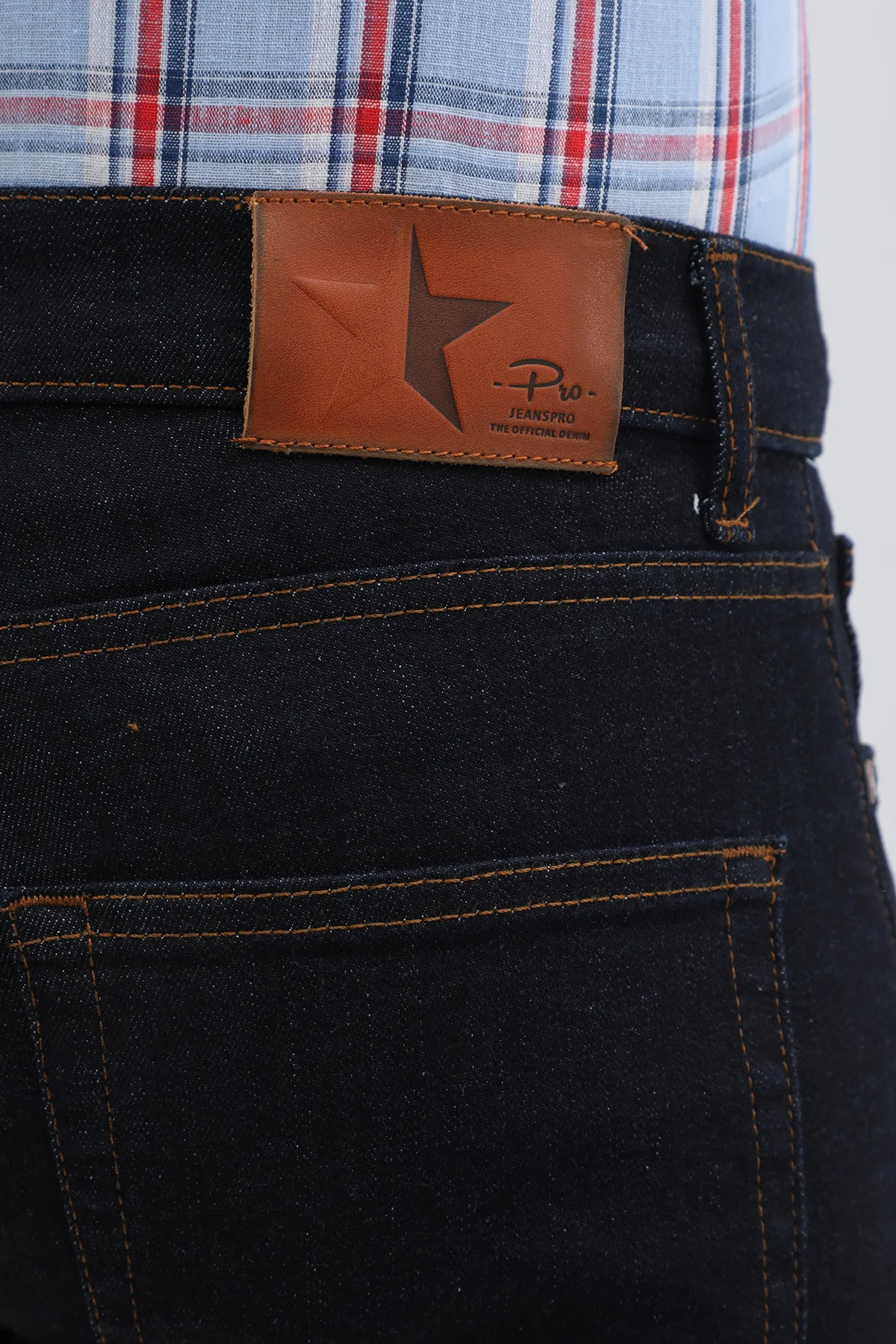 جينز Boyfriend Slim Fit من JEANSPRO - لون كحلي داكن - Image 6