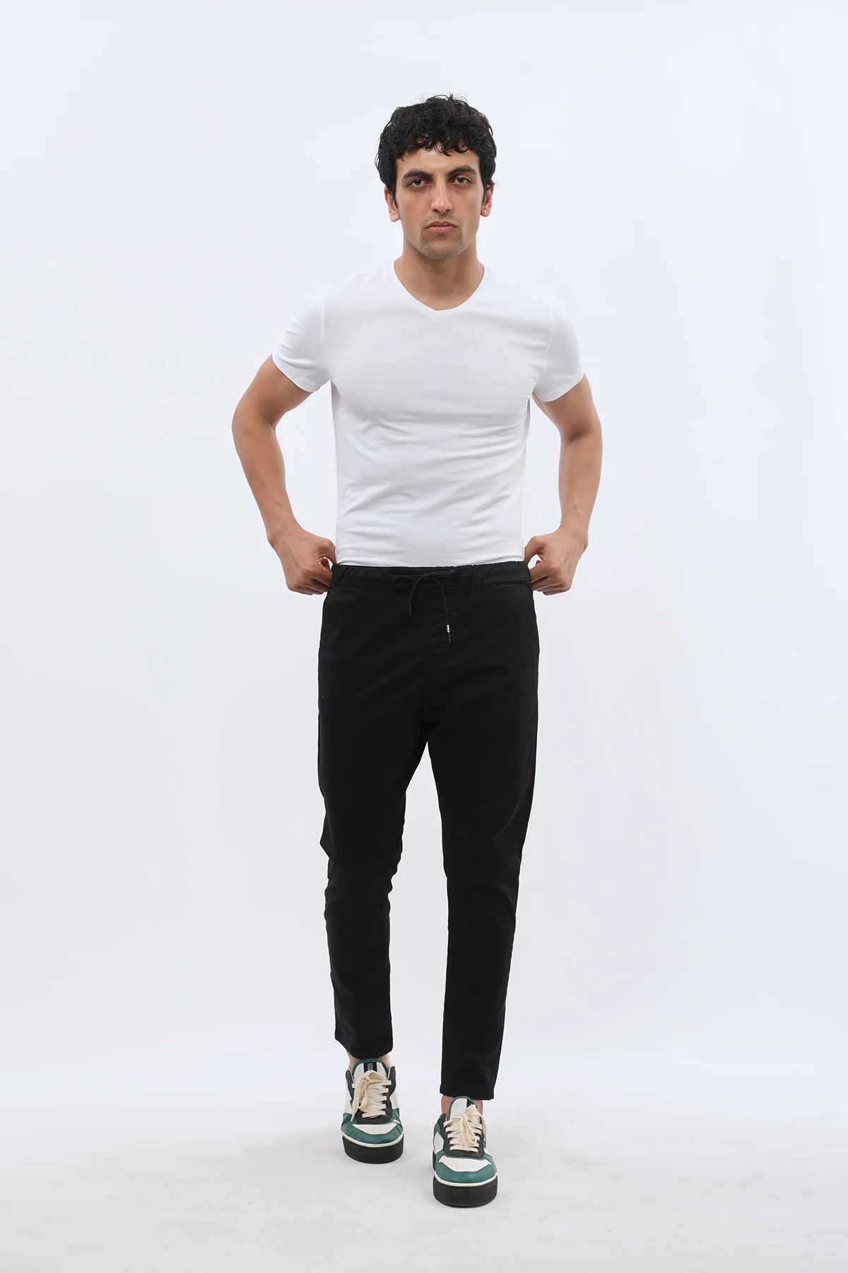 بنطلون جوجر قطني من JEANSPRO - لون أسود - Image 6