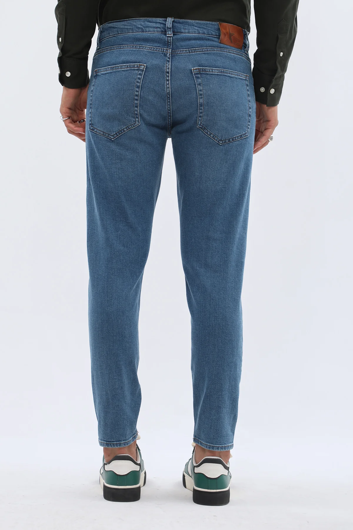 جينز Boyfriend Slim Fit من JEANSPRO - لون أزرق ناعم - Image 4