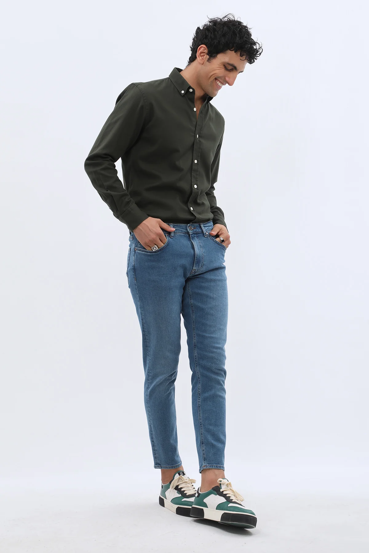 جينز Boyfriend Slim Fit من JEANSPRO - لون أزرق ناعم - Image 7
