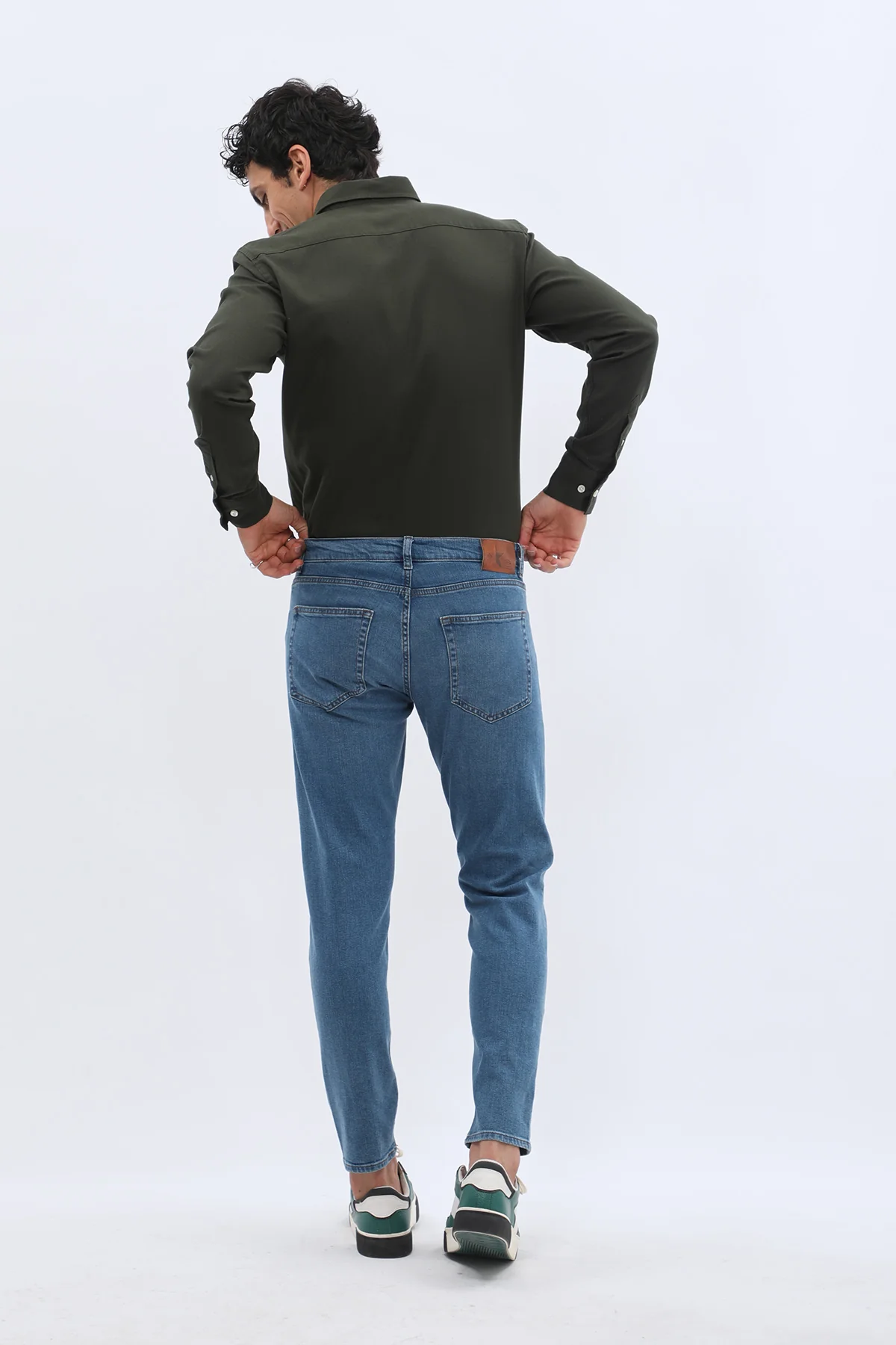 جينز Boyfriend Slim Fit من JEANSPRO - لون أزرق ناعم - Image 8