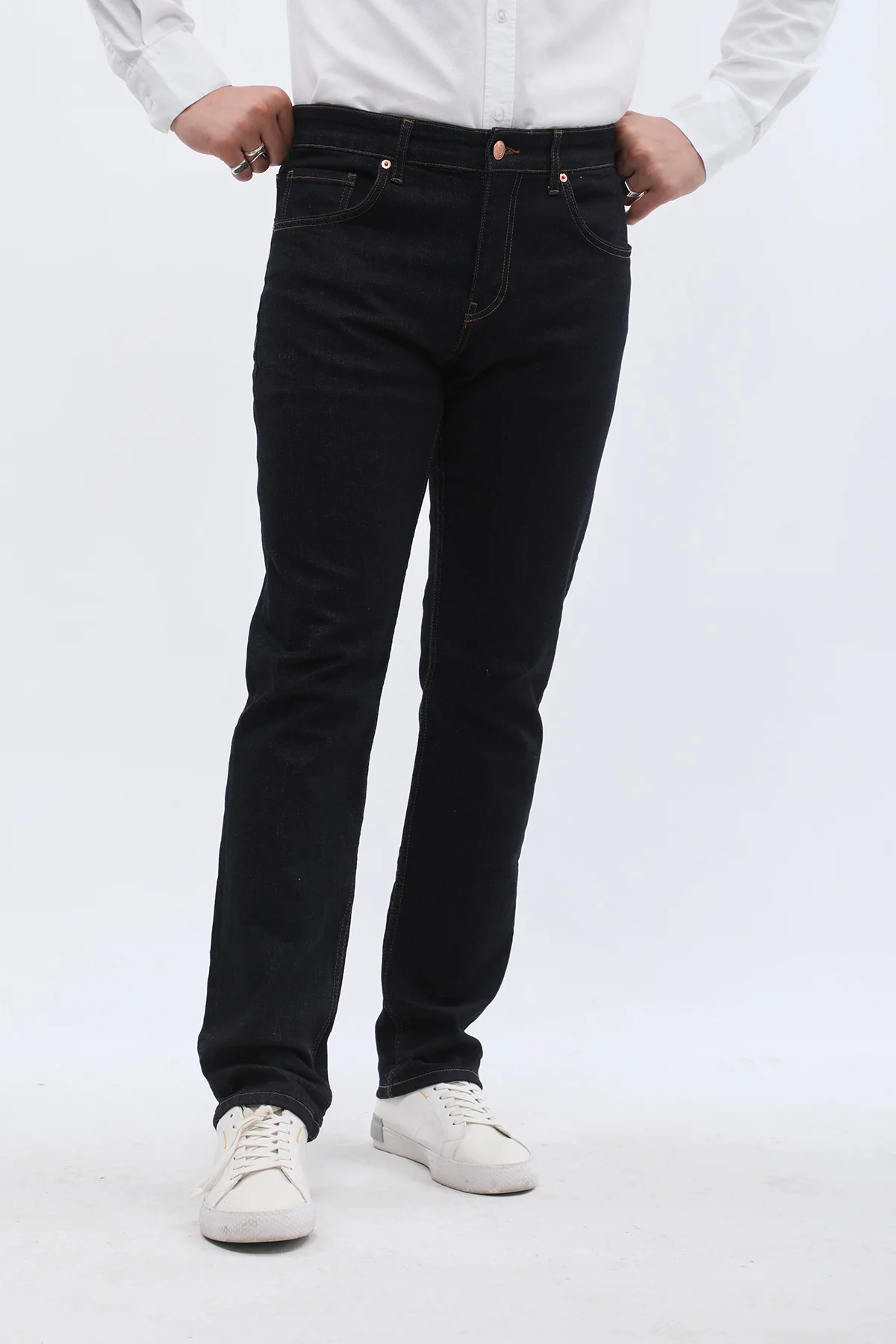 جينز Comfort Fit من JEANSPRO - لون كحلي داكن