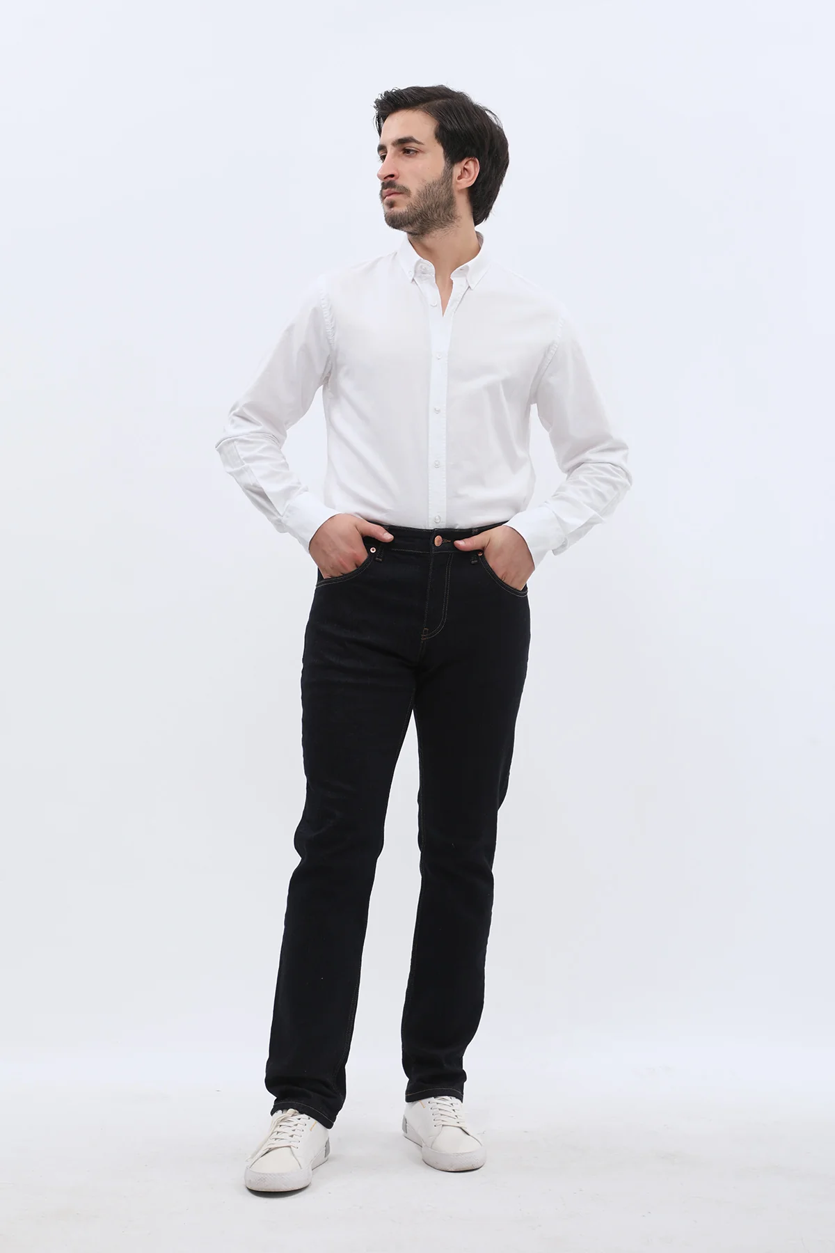 جينز Comfort Fit من JEANSPRO - لون كحلي داكن - Image 3
