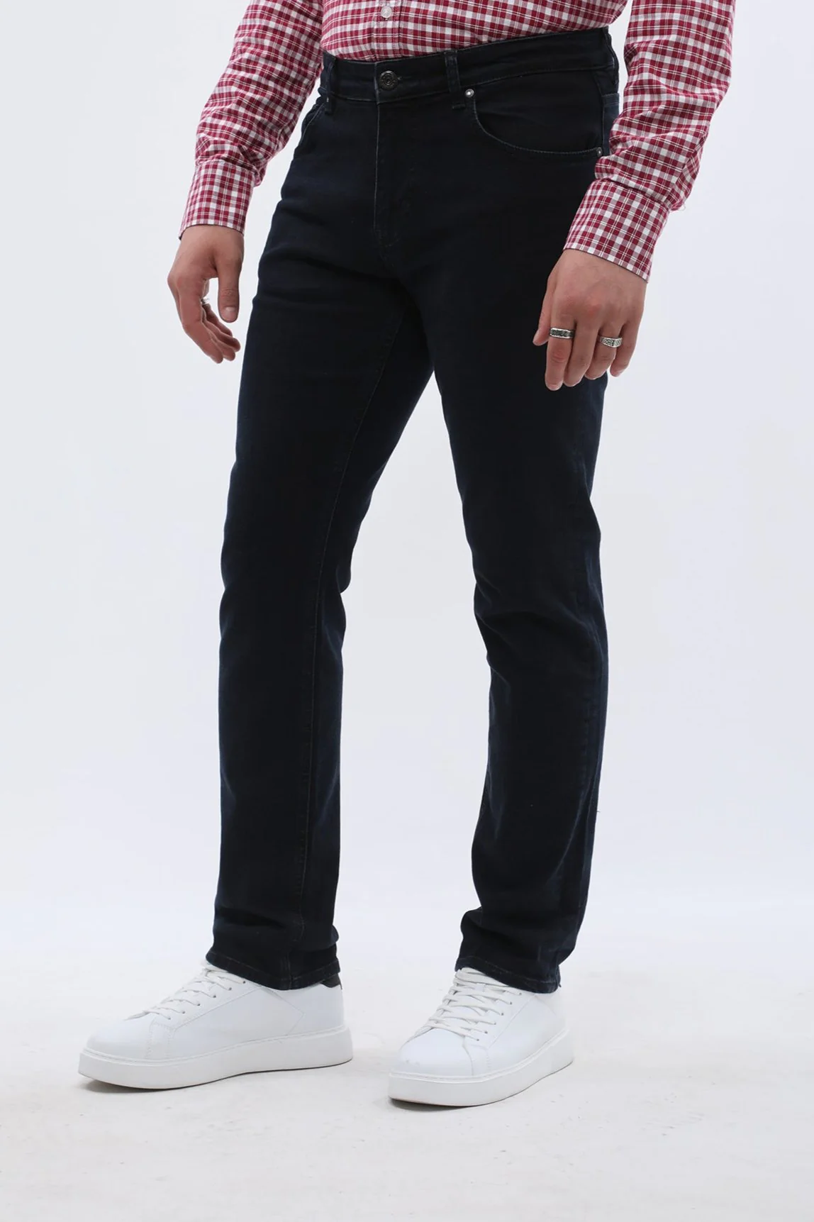 جينز Comfort Fit من JEANSPRO - لون كحلي داكن