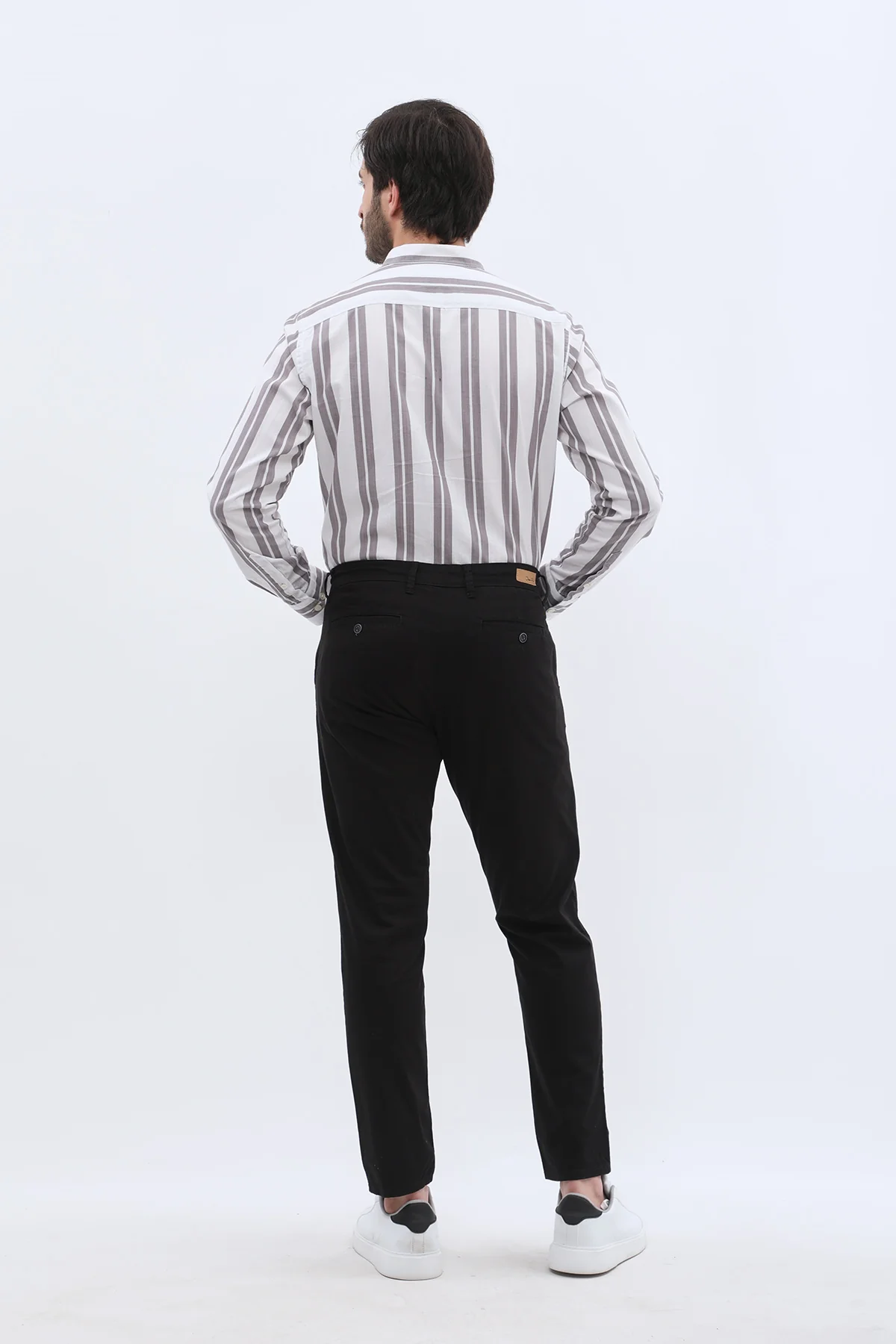 بنطلون كتان Slim Fit من JEANSPRO - لون أسود - Image 7