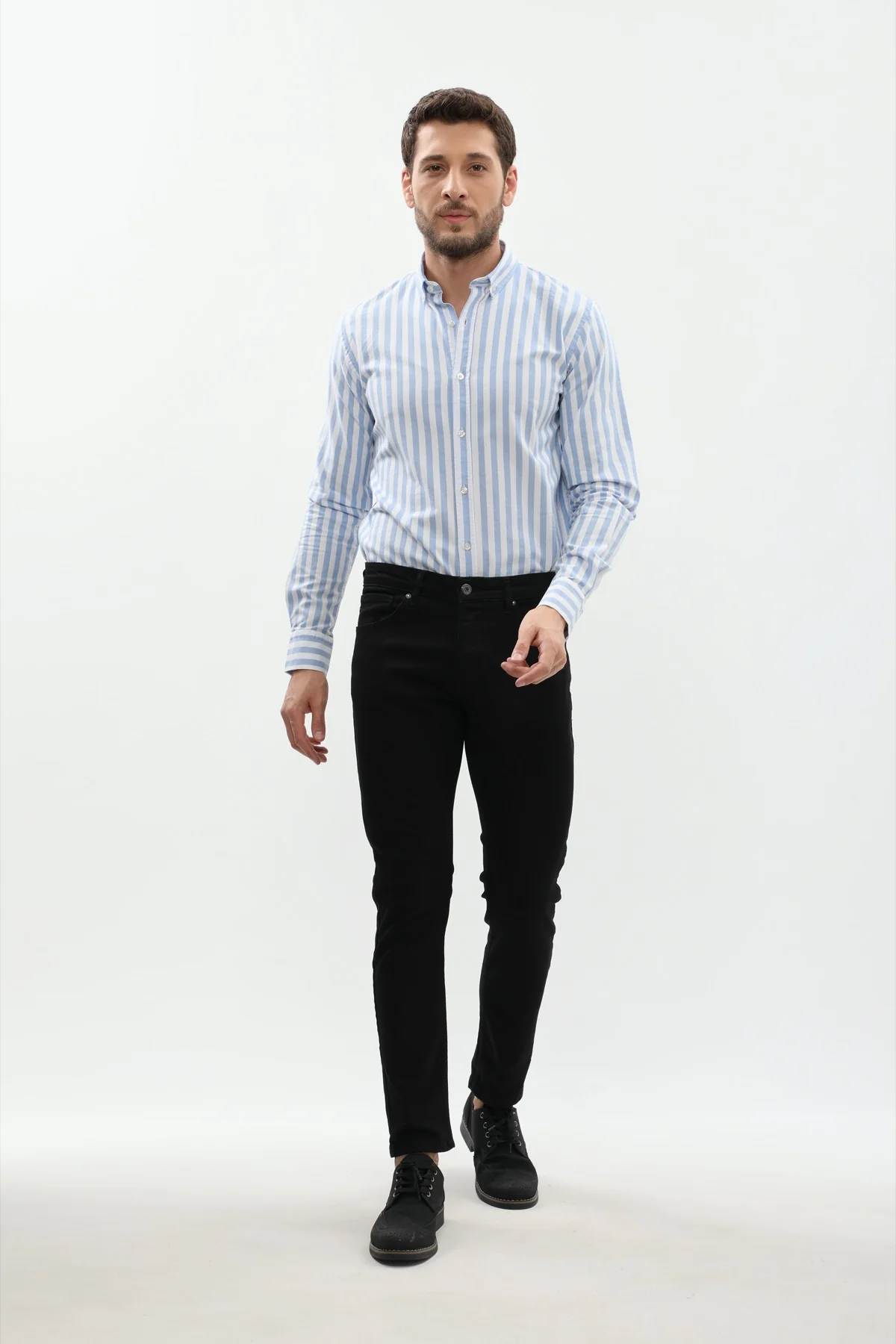 جينز Slim Fit من JEANSPRO - لون أسود - Image 5