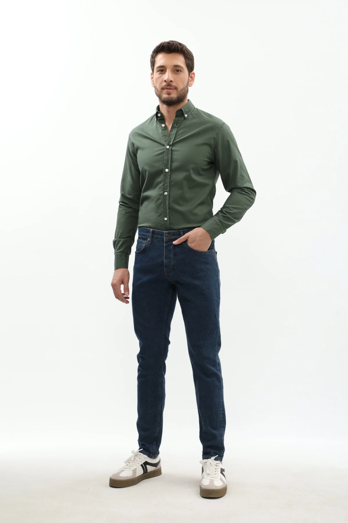 جينز Slim Fit من JEANSPRO - لون أزرق غامق - Image 5