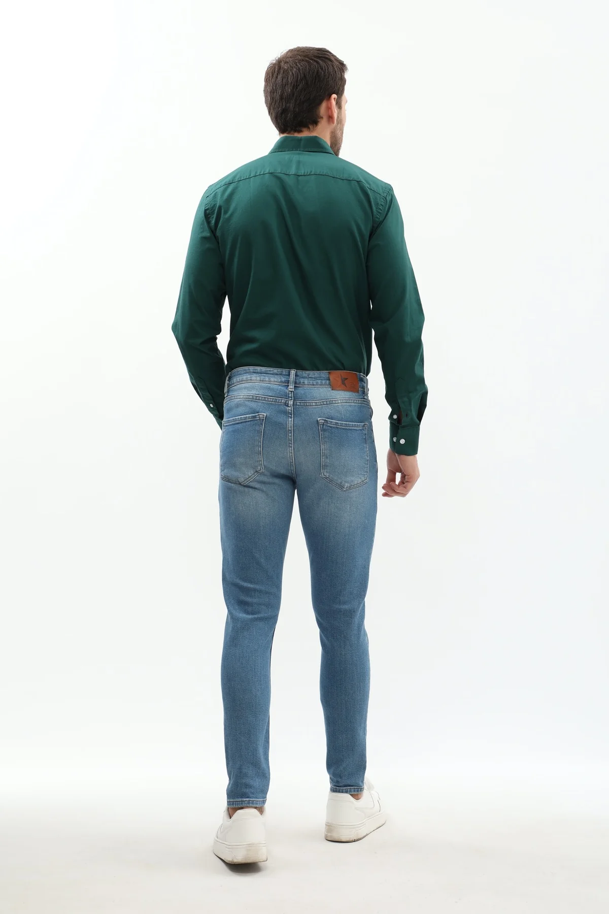 جينز Slim Fit من JEANSPRO - لون أزرق فاتح باهت - Image 3