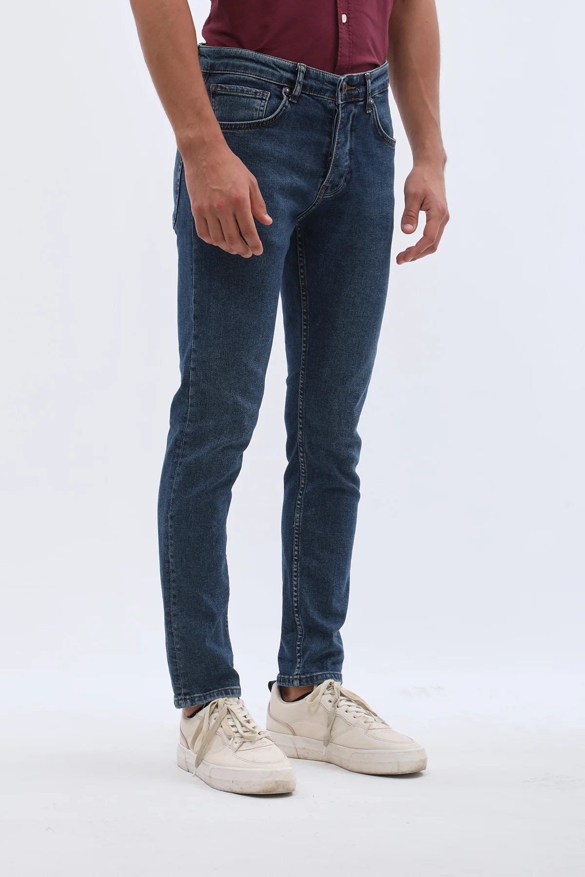 جينز Slim Fit من JEANSPRO - لون أزرق ليلي داكن