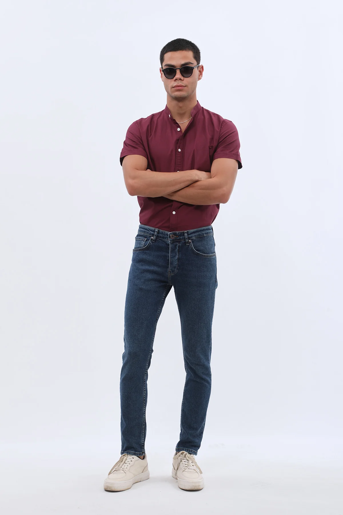 جينز Slim Fit من JEANSPRO - لون أزرق ليلي داكن - Image 2