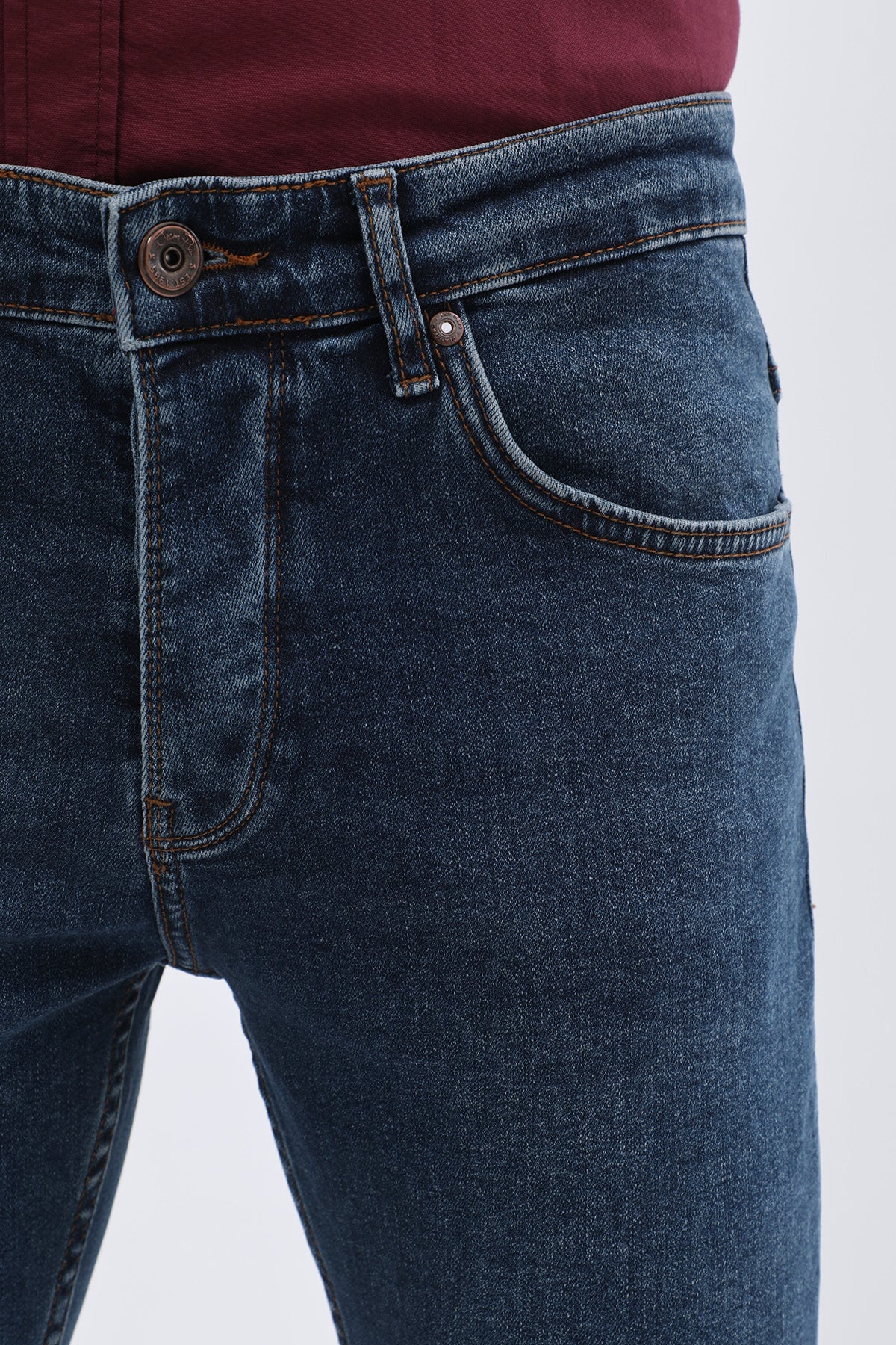 جينز Slim Fit من JEANSPRO - لون أزرق ليلي داكن - Image 3