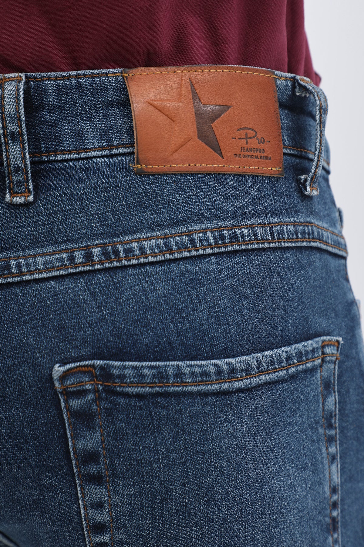 جينز Slim Fit من JEANSPRO - لون أزرق ليلي داكن - Image 4