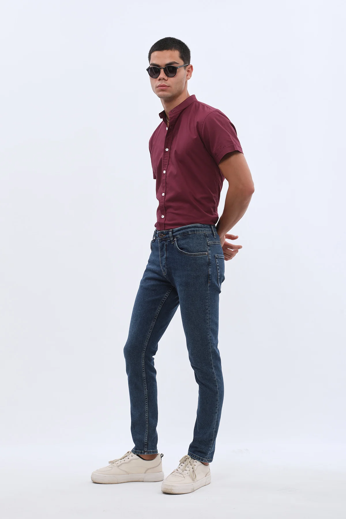 جينز Slim Fit من JEANSPRO - لون أزرق ليلي داكن - Image 7