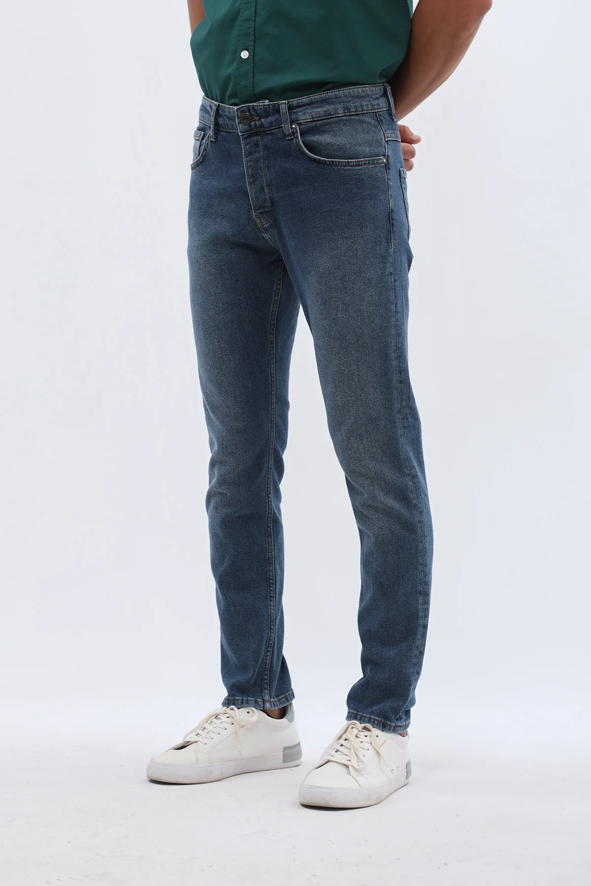 جينز Slim Fit من JEANSPRO - لون أزرق باهت - Image 4