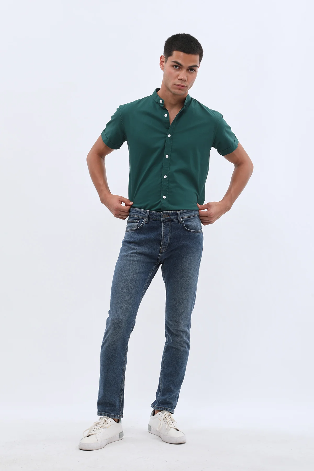 جينز Slim Fit من JEANSPRO - لون أزرق باهت - Image 7