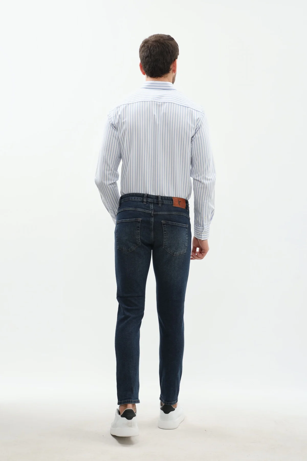 جينز Slim Fit من JEANSPRO - لون كحلي باهت - Image 4