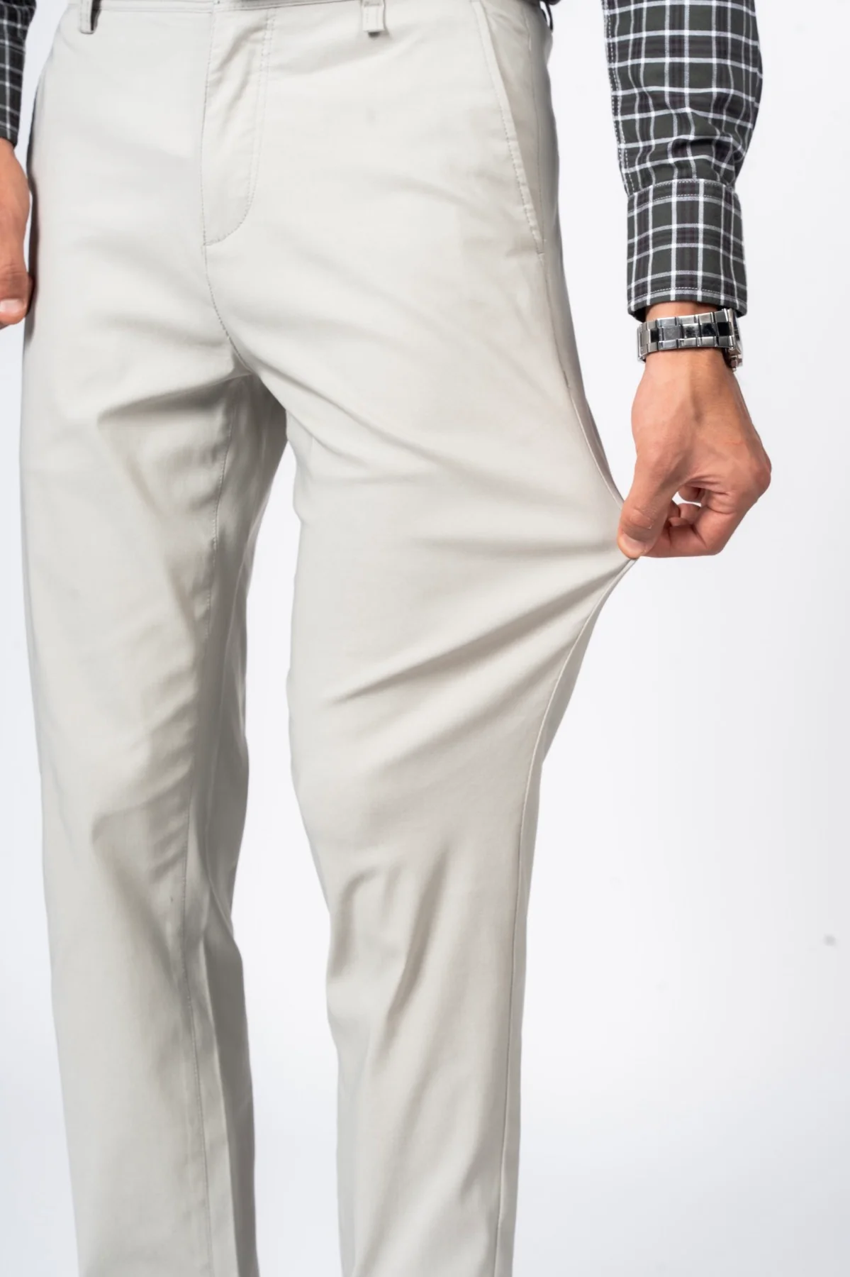 بنطلون تِكنيكال عملي ومريح من JEANSPRO - لون حجري - Image 4