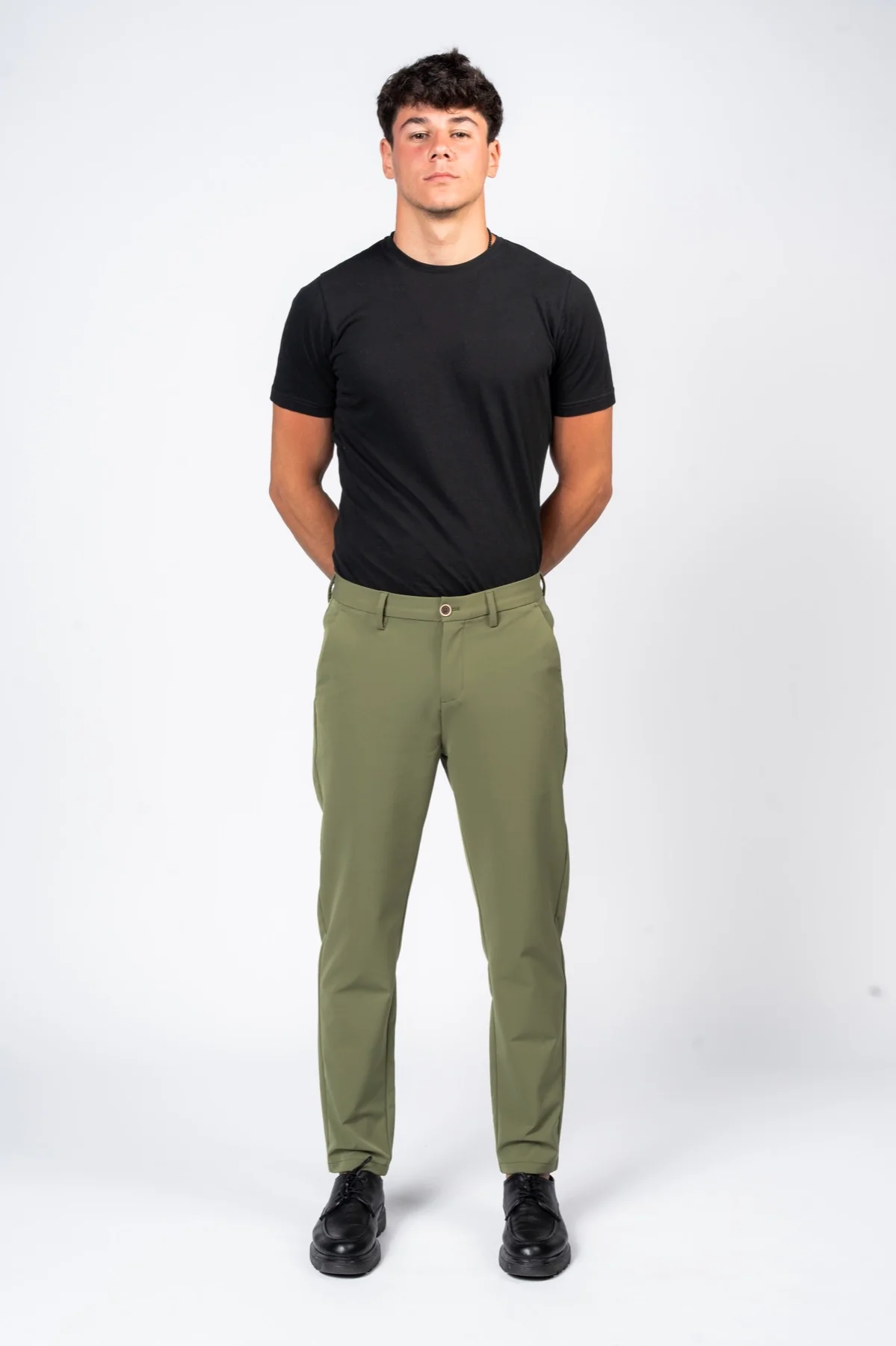بنطلون تِكنيكال عملي ومريح من JEANSPRO - لون أخضر - Image 3