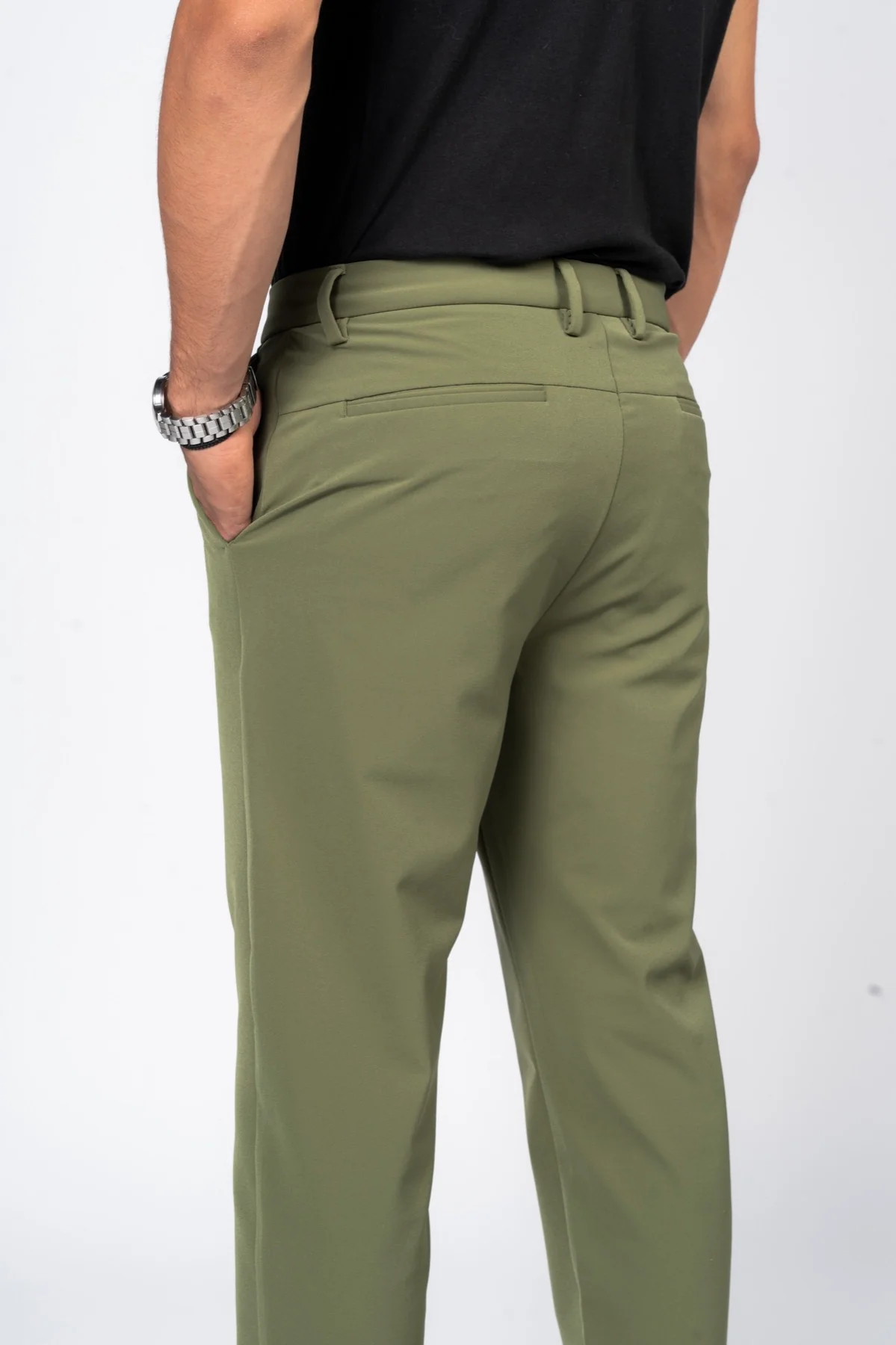 بنطلون تِكنيكال عملي ومريح من JEANSPRO - لون أخضر - Image 5