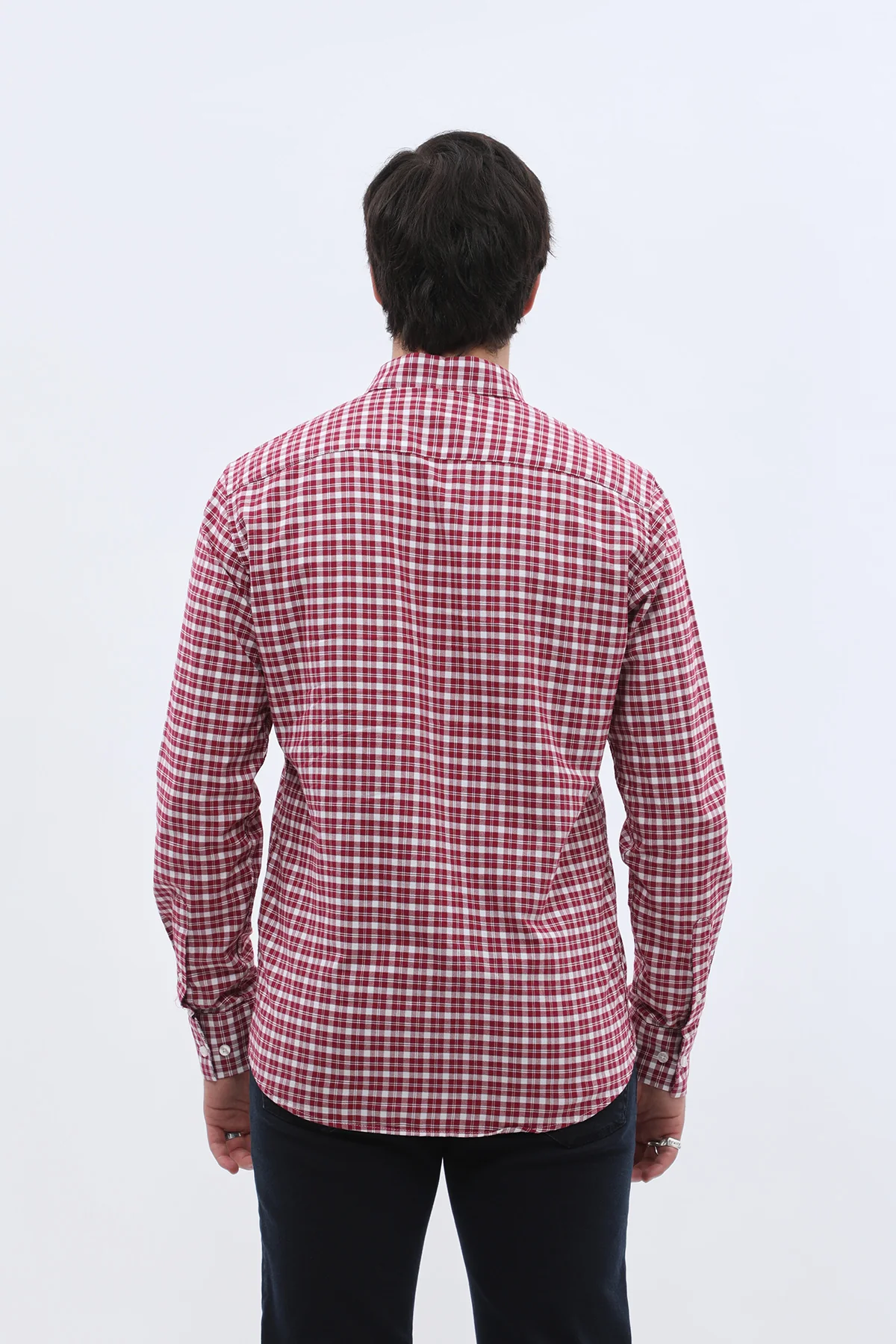 قميص أكسفورد كاروهات بقبة بأزرار من SHIRTSPRO - لون وردي - Image 4