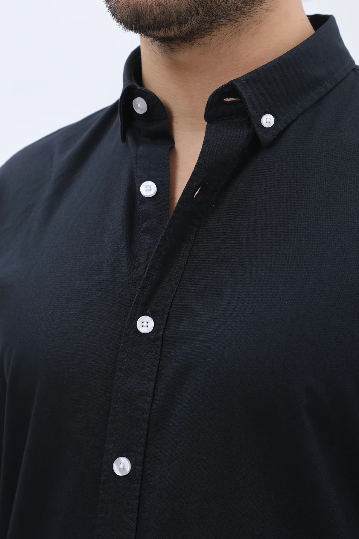 قميص أوكسفورد بقبة بأزرار من SHIRTSPRO - لون كحلي
