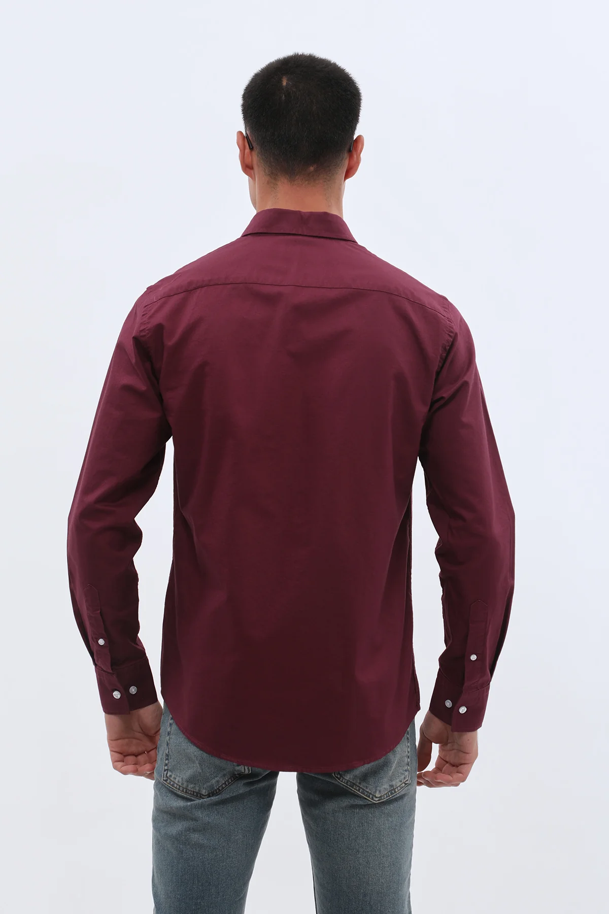 قميص أوكسفورد بقبة بأزرار من SHIRTSPRO - لون أرجواني - Image 5