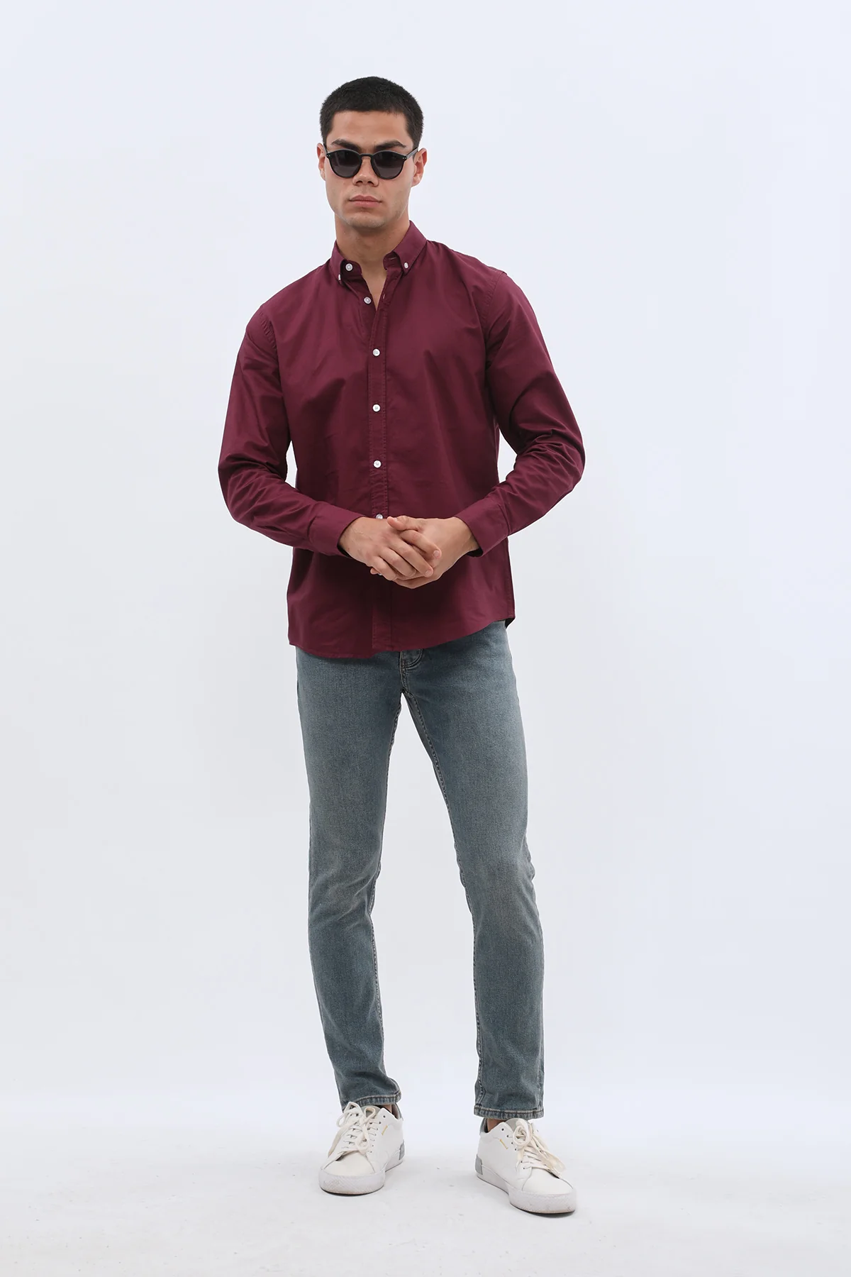 قميص أوكسفورد بقبة بأزرار من SHIRTSPRO - لون أرجواني - Image 6