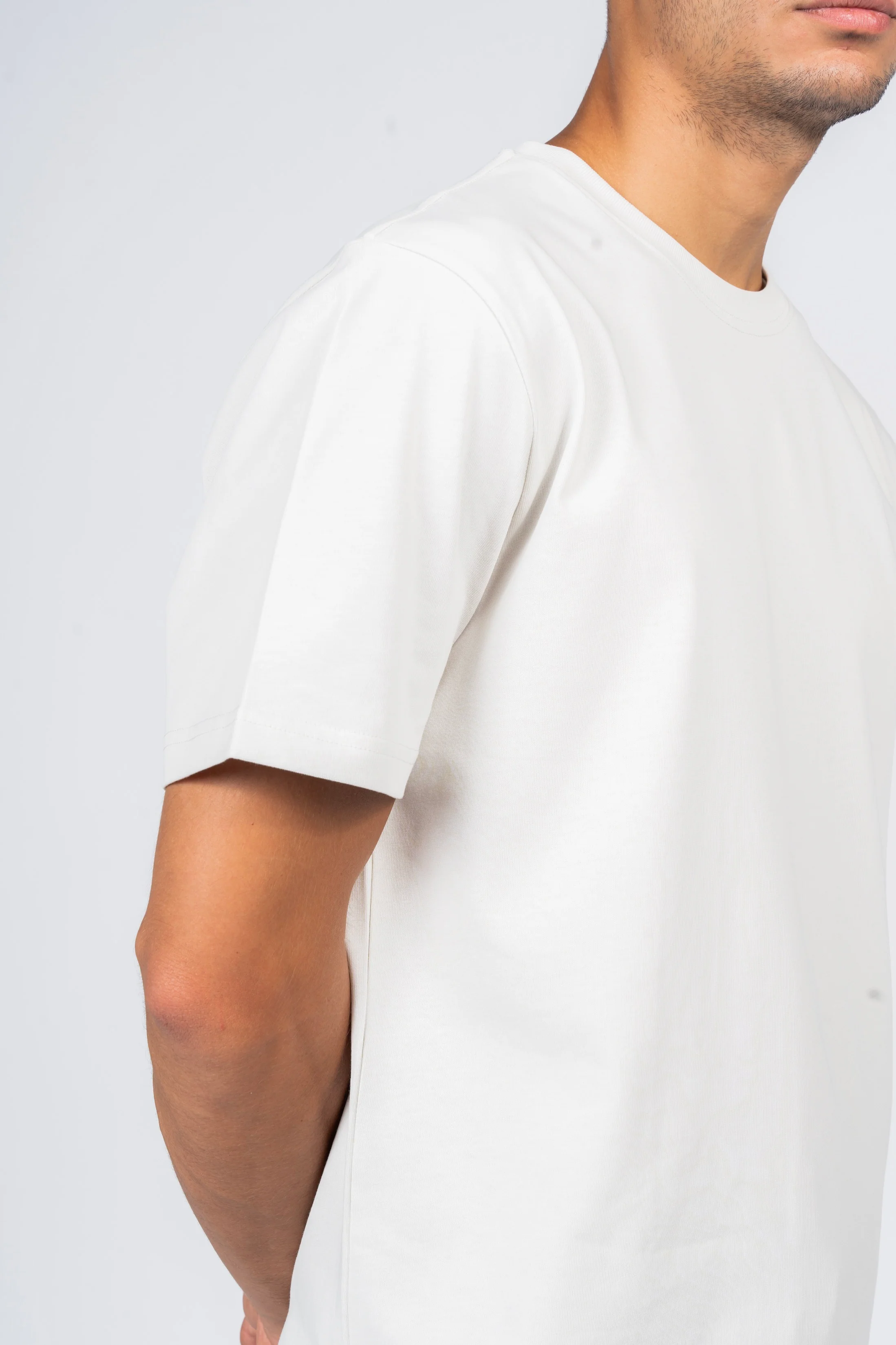 تيشيرت قطن 100% من SHIRTSPRO - لون بيج فاتح - Image 4